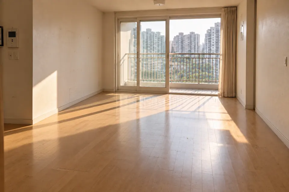 선동 유품정리 | 작업 뒤 정돈된 빈 방, 그림